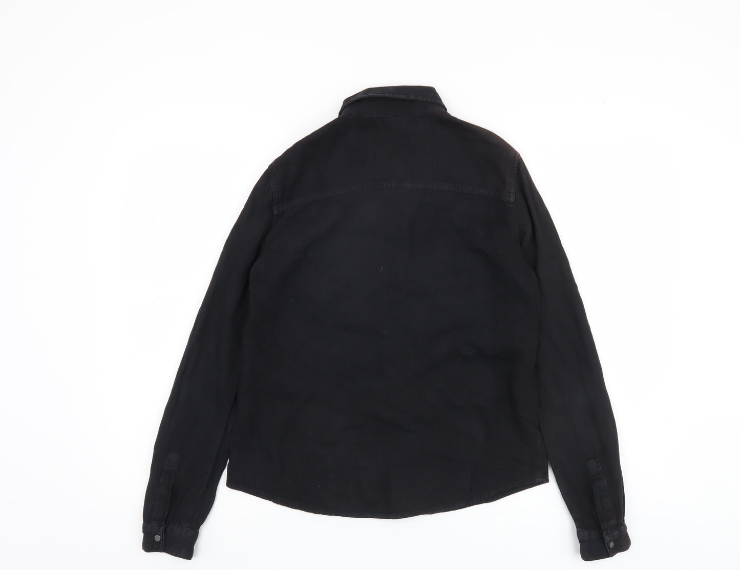 Noisy May Women's Black XS Long Sleeve Button-Up Shirt