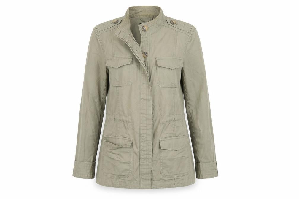 Maine New England Women's Green Military Jacket Size 12