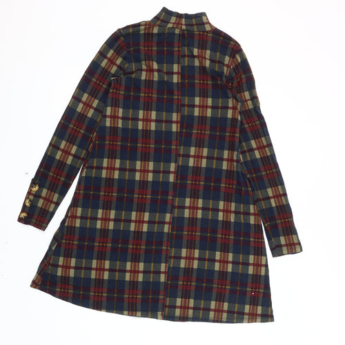 Pull & Bear Women's Multicolour Plaid Dress S