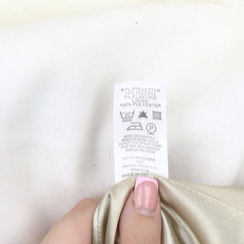 Et Vous Women's White Overcoat, Size 12, Classic Style