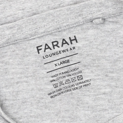 Farah Men's Grey XL Short Sleeve Crew Neck T-Shirt