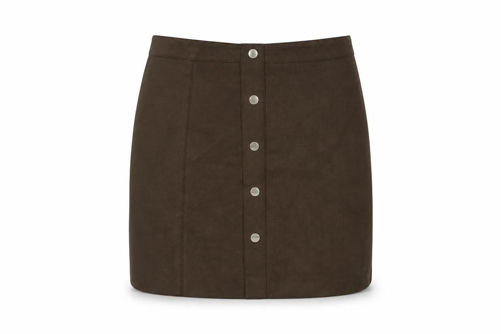 Zara Women Brown S Straight & Pencil Skirt