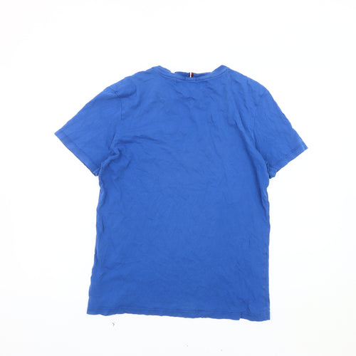 Tommy Hilfiger Boys Blue Cotton T-Shirt, Size 14 Years, Casual