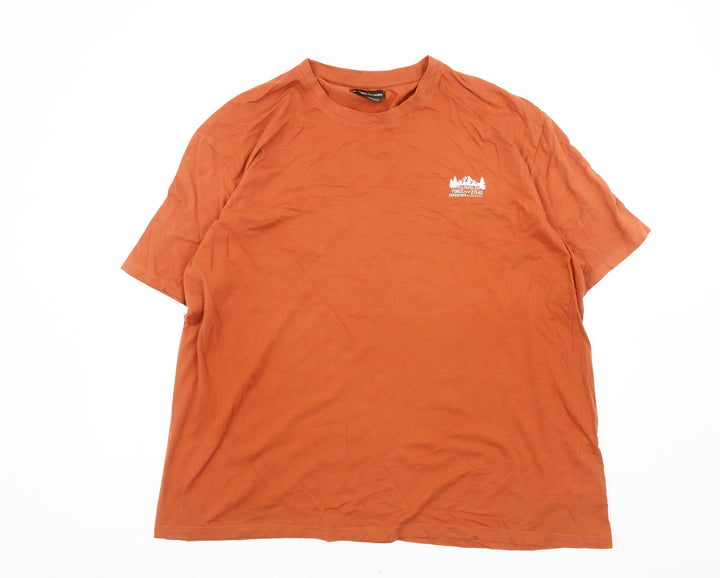 Atlas For Men Orange 3XL T-Shirt Short Sleeve Cotton