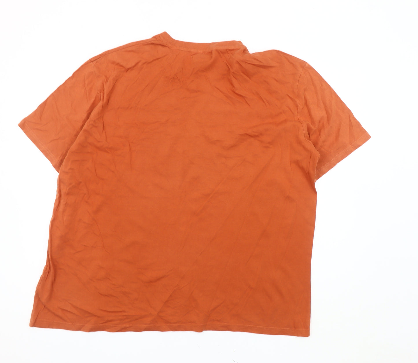 Atlas For Men Orange 3XL T-Shirt Short Sleeve Cotton