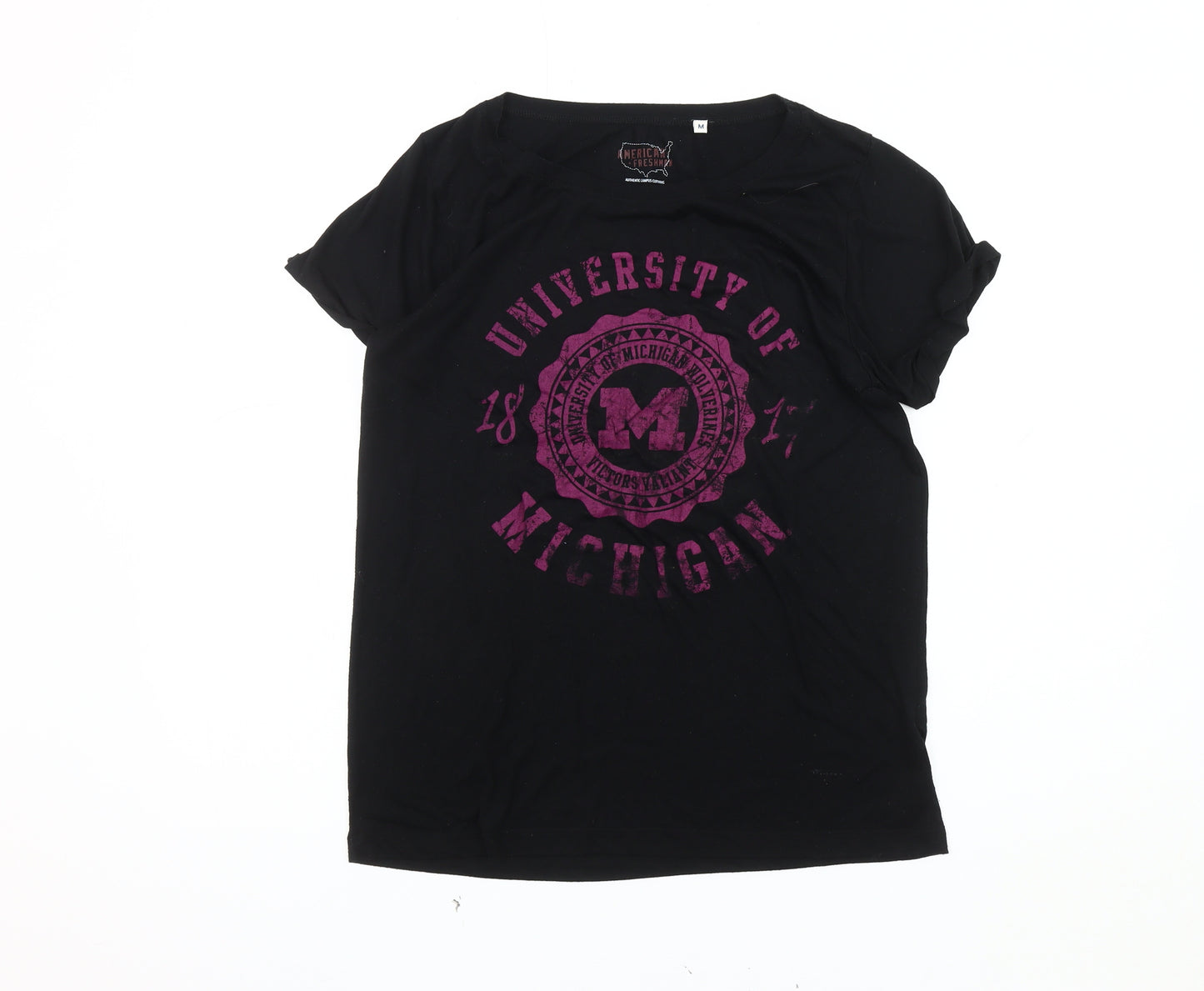 American Freshman Women's Black M University T-Shirt
