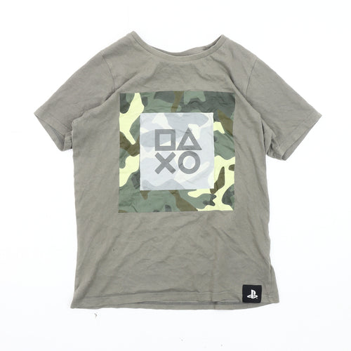 SICEM Boys Grey Camouflage PlayStation T-Shirt 12-13 Years