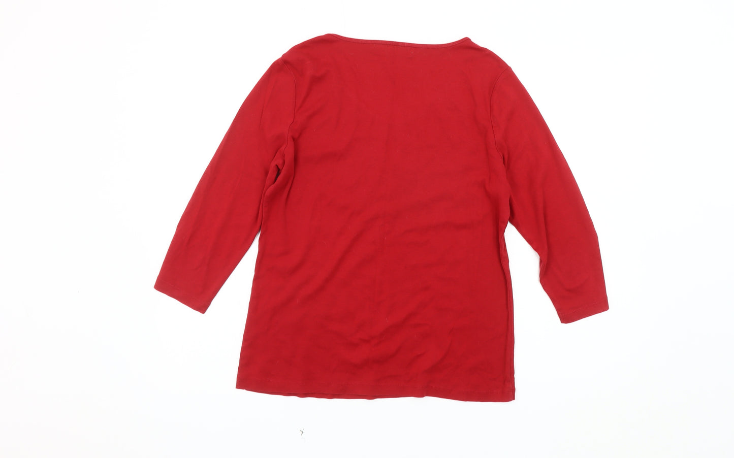 Marks and Spencer Women’s Red Button T-Shirt Size 16
