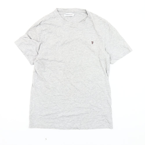 Farah Men's Grey S Crew Neck Short Sleeve T-Shirt