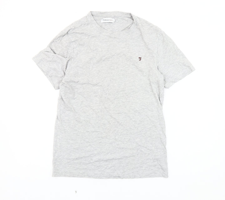 Farah Men's Grey S Crew Neck Short Sleeve T-Shirt
