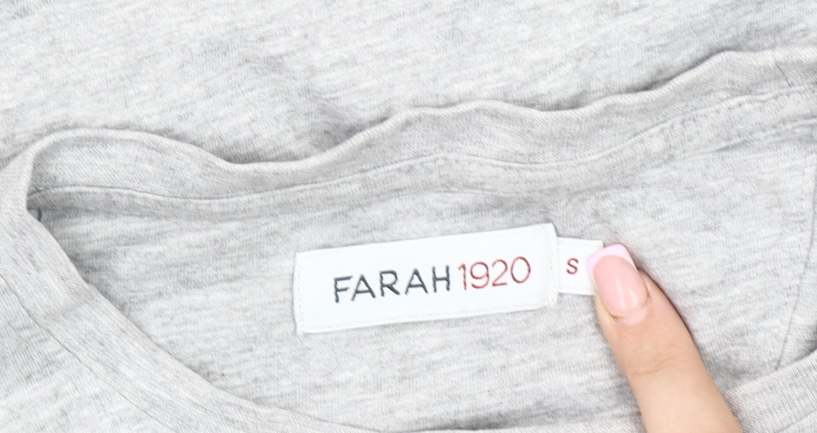 Farah Men's Grey S Crew Neck Short Sleeve T-Shirt