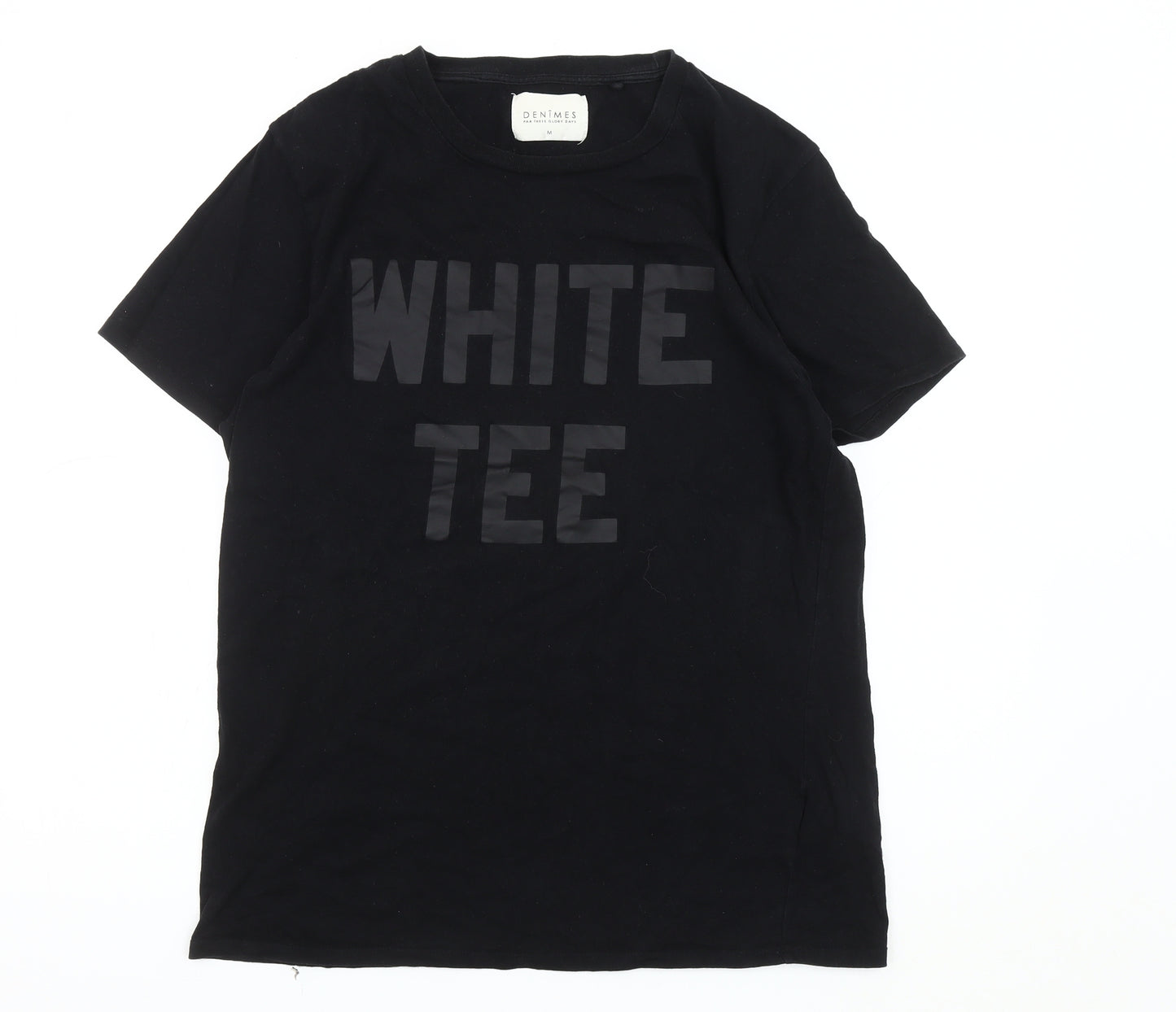 DENIMES Men's Black M Graphic Short Sleeve T-Shirt
