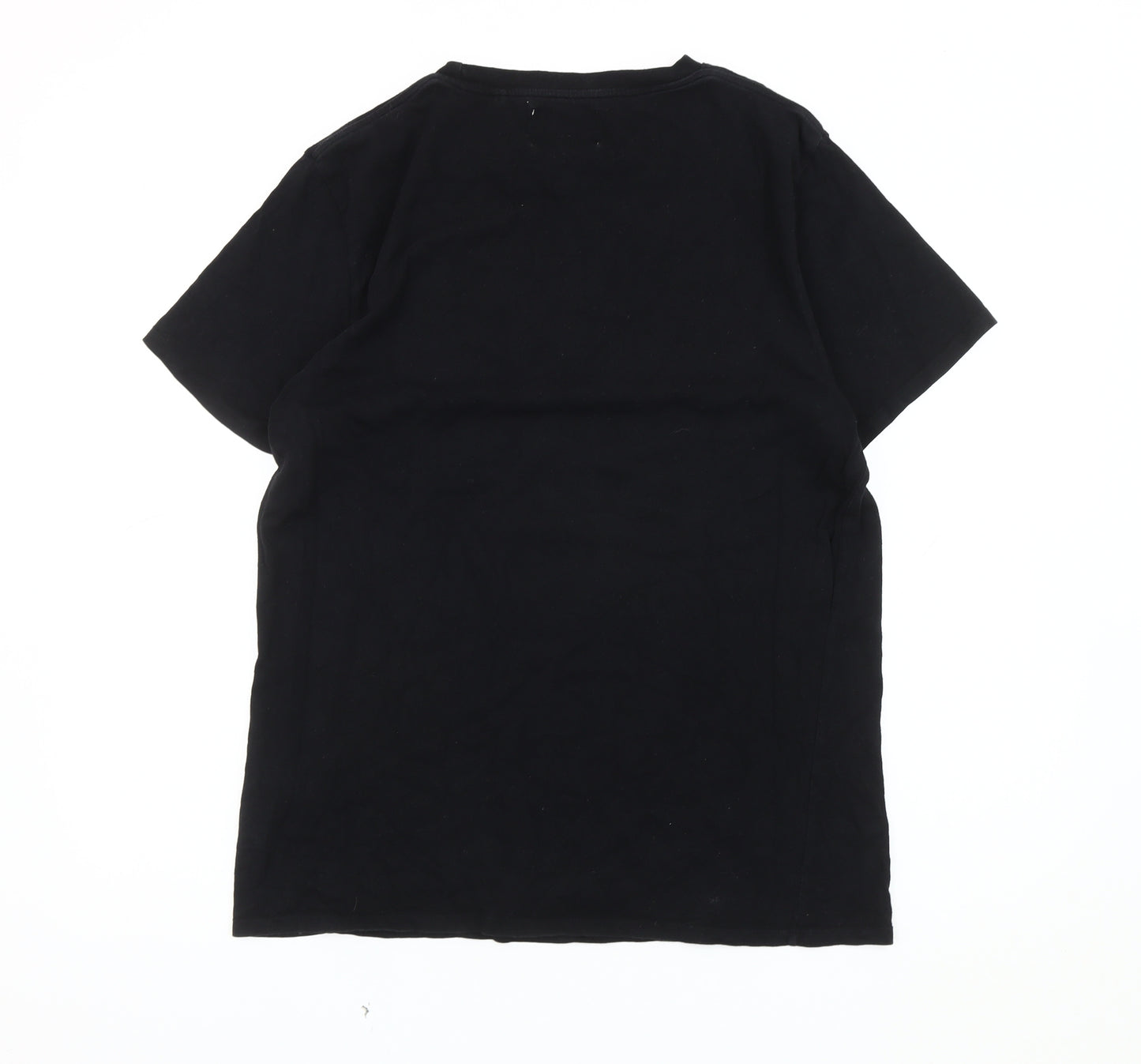 DENIMES Men's Black M Graphic Short Sleeve T-Shirt