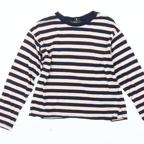 Monki Women's Striped Long Sleeve T-Shirt, Size S