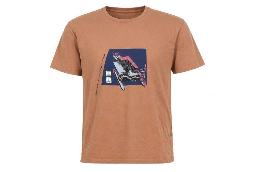 Ocean Laundry Men's XS Brown Graphic T-Shirt, Cotton Blend