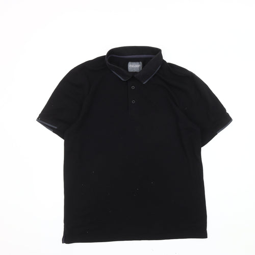 Lyle & Scott Men's Black Polo - Medium, Casual Style