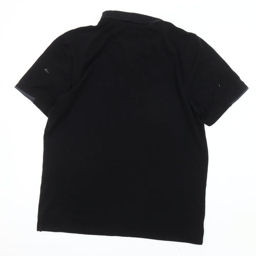Lyle & Scott Men's Black Polo - Medium, Casual Style