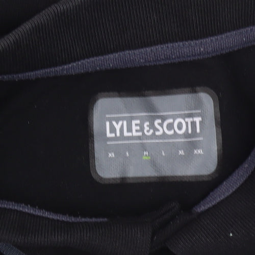 Lyle & Scott Men's Black Polo - Medium, Casual Style