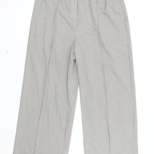 Marks and Spencer Women's Black Check Trousers Size 16