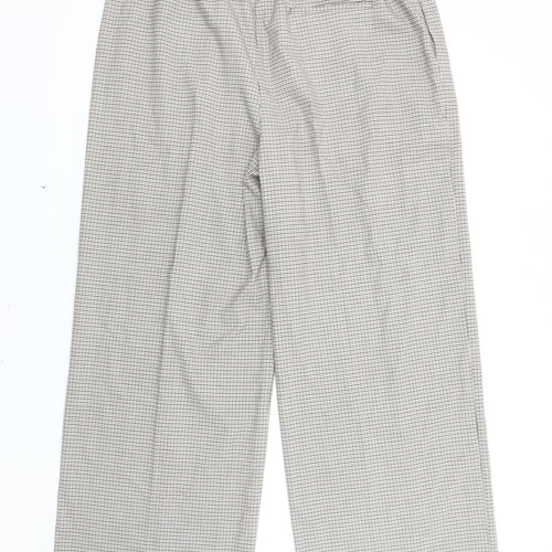 Marks and Spencer Women's Black Check Trousers Size 16