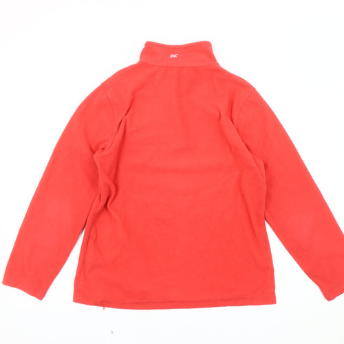 Regatta Women's Red Fleece Sweatshirt Size 12
