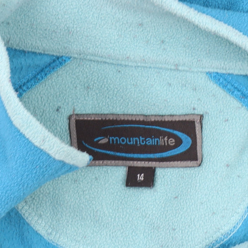 Mountainlife Women's Blue Fleece Sweatshirt Size 14
