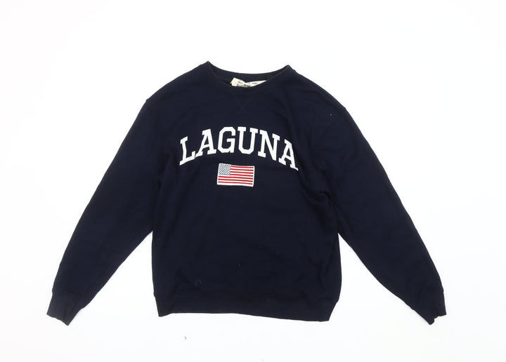 Topshop Women's Blue Pullover Sweatshirt Size 10