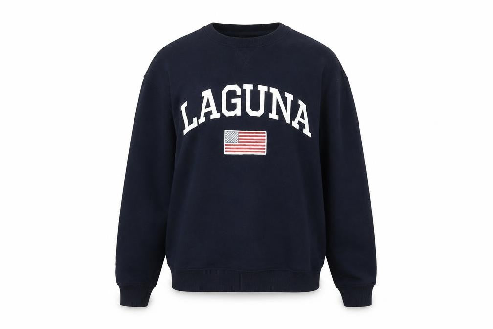 Front view of Topshop Women's Blue Pullover Sweatshirt, size 10