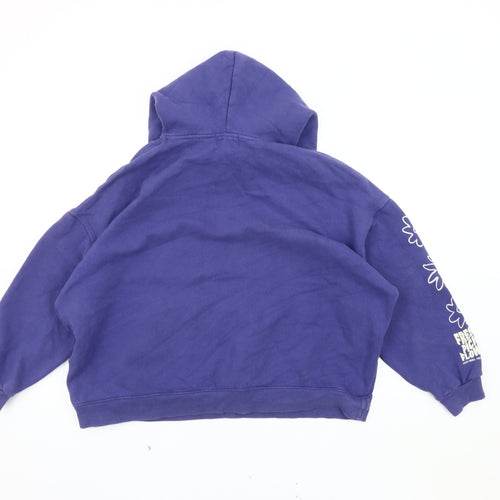 Pacific Republic Teens Blue Hoodie, Large, Graphic Print