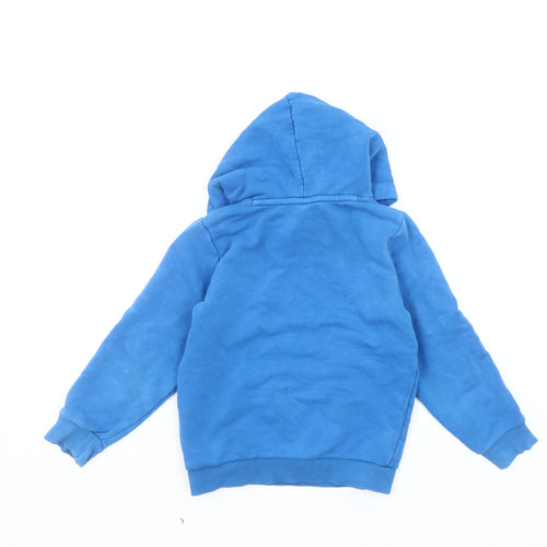 Puma Boys Blue Embroidered Hoodie XS