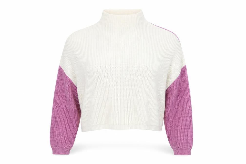 PrettyLittleThing Women's Purple Jumper, L, Mock Neck, Casual