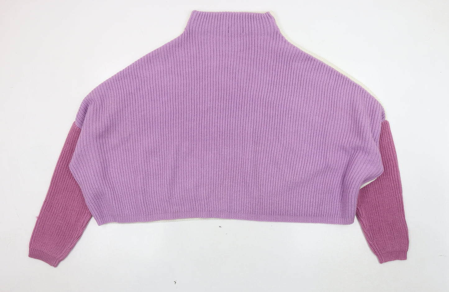 PrettyLittleThing Women's Purple Jumper, L, Mock Neck, Casual