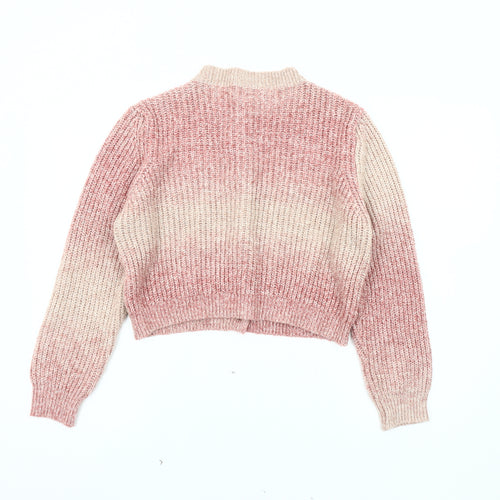 Topshop Women's Pink Cardigan Size S Knit Classic