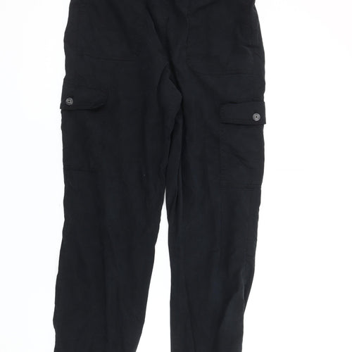 Marks and Spencer Women's Black Cargo Trousers Size 12