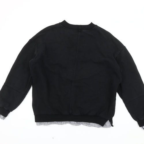 Girls Black Pullover Sweatshirt - Size 18