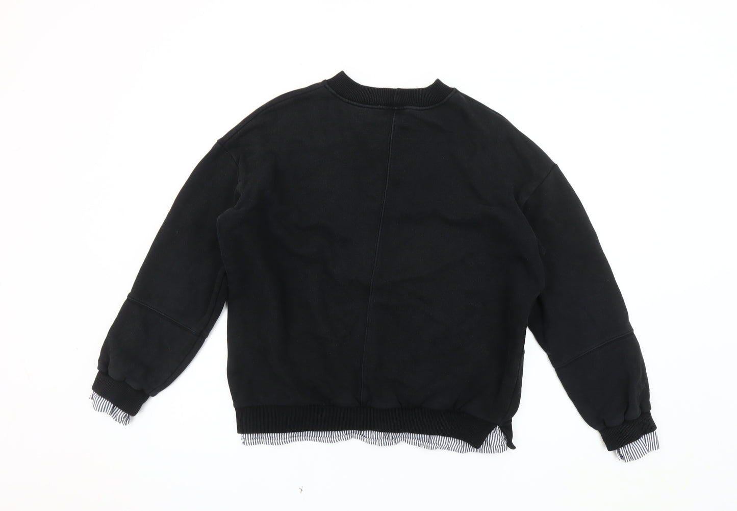 Girls Black Pullover Sweatshirt - Size 18