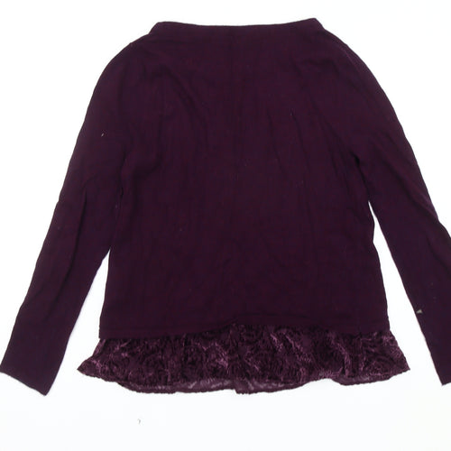 White Stuff Women's Purple Pullover Jumper Size 12