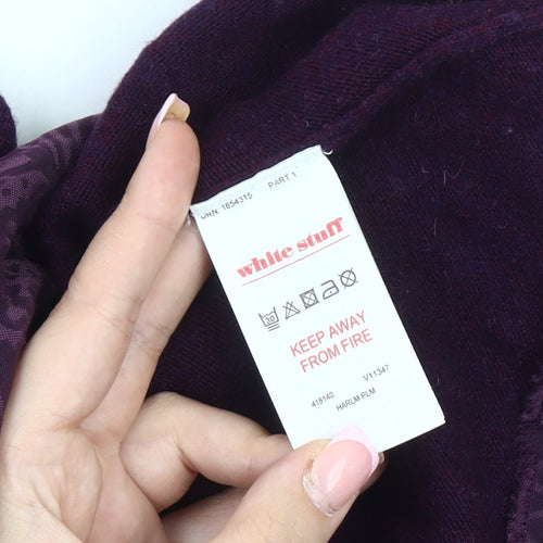 White Stuff Women's Purple Pullover Jumper Size 12