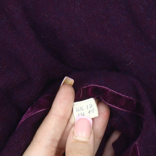 White Stuff Women's Purple Pullover Jumper Size 12