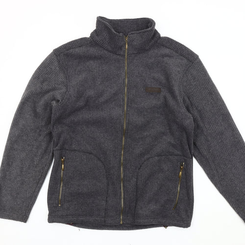 Regatta Men's Grey Check Jacket, Size L, Full Zip Casual
