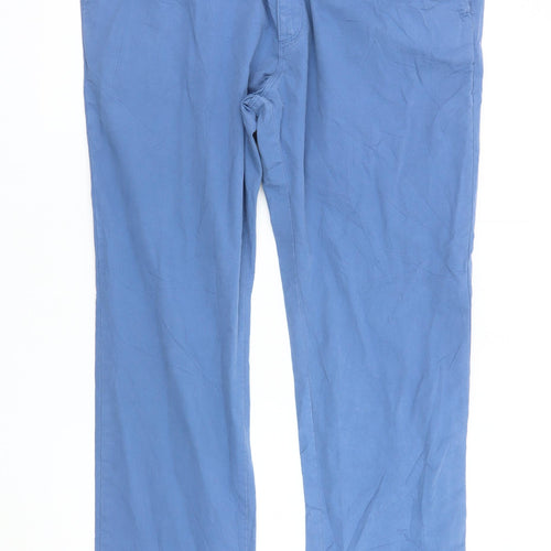 Marks and Spencer Men's Blue Trousers Size L