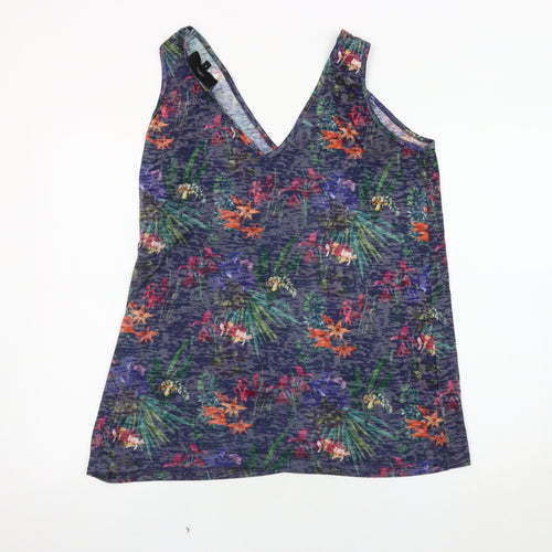 Next Women's Multicoloured Floral Tank Top Size 16