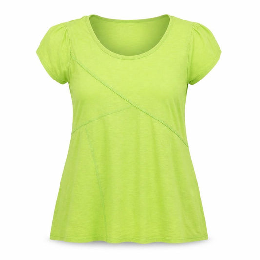 Front view of BHS Women's Green, size 20, Cotton T-Shirt