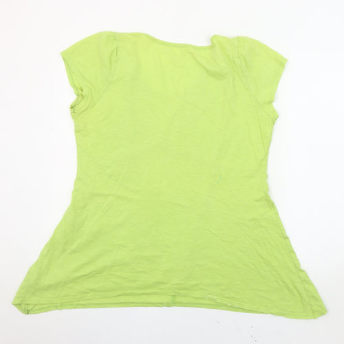 BHS Women's Green Size 20 Cotton T-Shirt