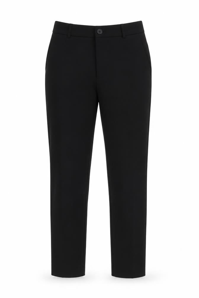 Front view of Zara Black Slim Trousers for unisex adults