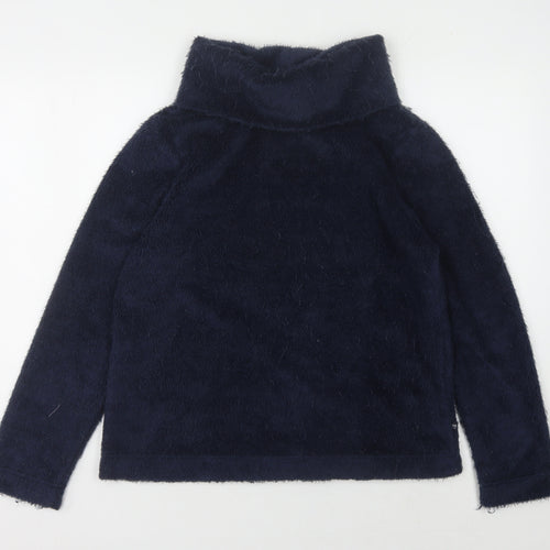Regatta Women's Blue Fleece Roll Neck Sweatshirt Size 12