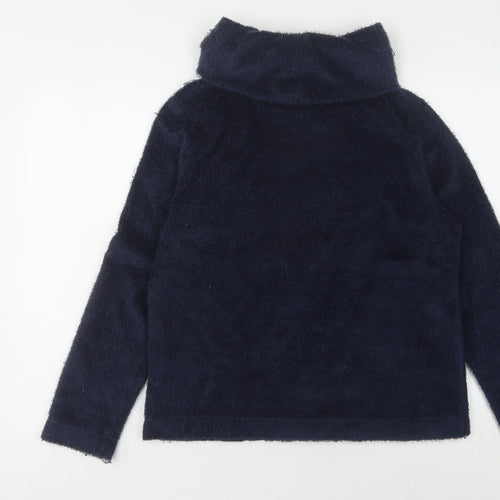 Regatta Women's Blue Fleece Roll Neck Sweatshirt Size 12