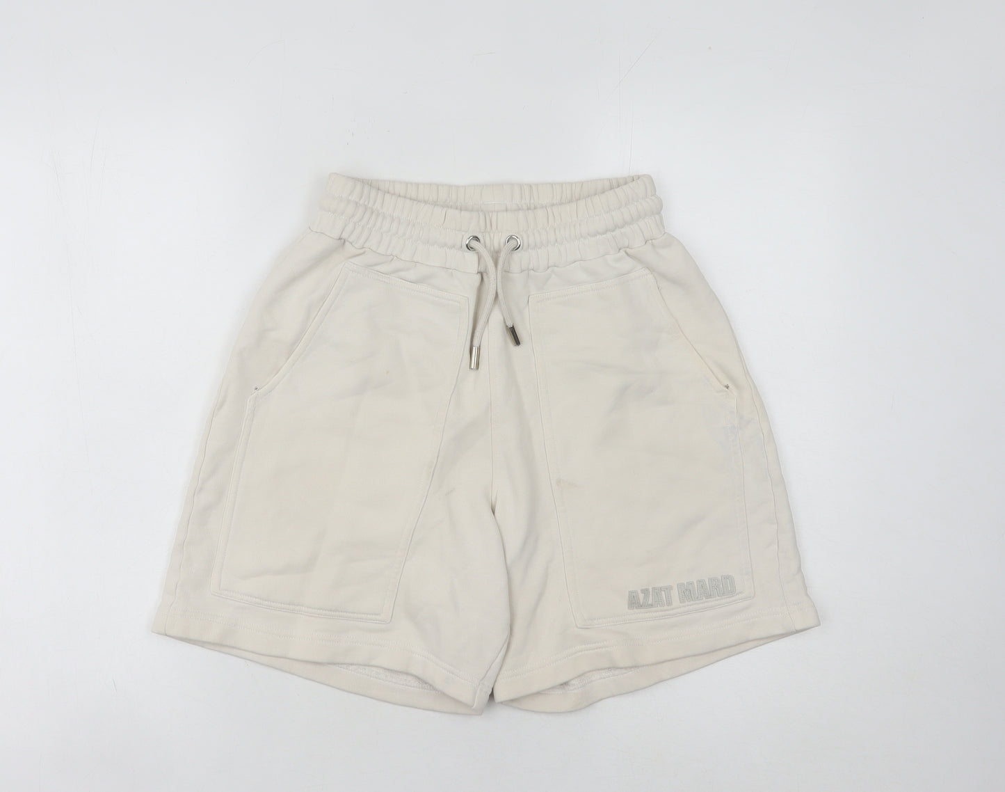 Azat Mard Women's Beige Sweat Shorts S