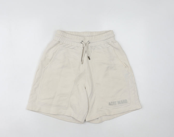 Azat Mard Women's Beige Sweat Shorts S