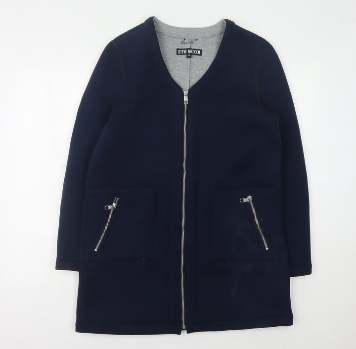 Steve Madden Women's Blue Mid-Length Jacket M
